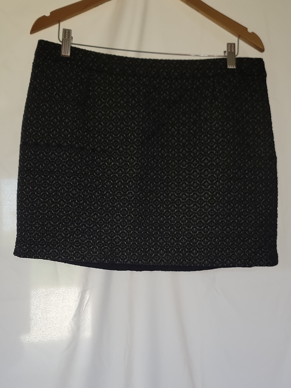GAP Black Textured Mini Skirt